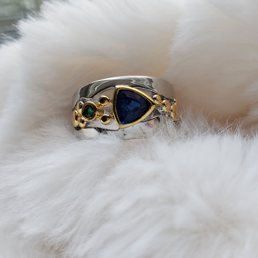 New Fashion Two Tone Ring - Picture 8 of 11